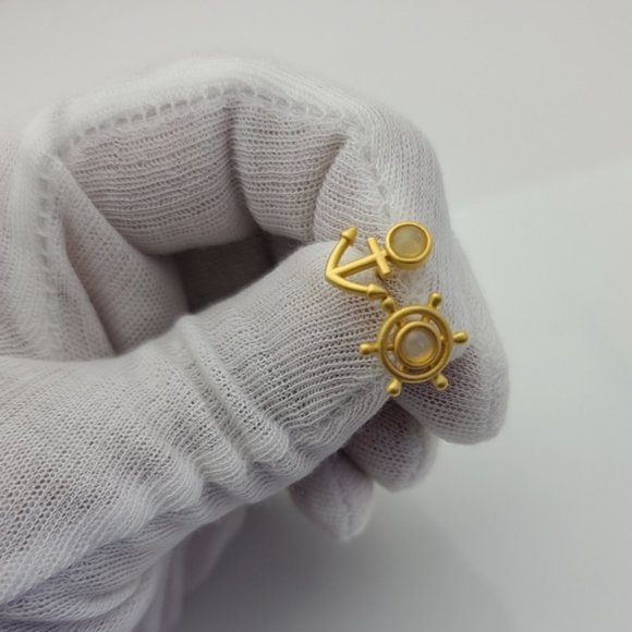 Australian Opal Sterling Silver Earrings - Picture 3 of 4